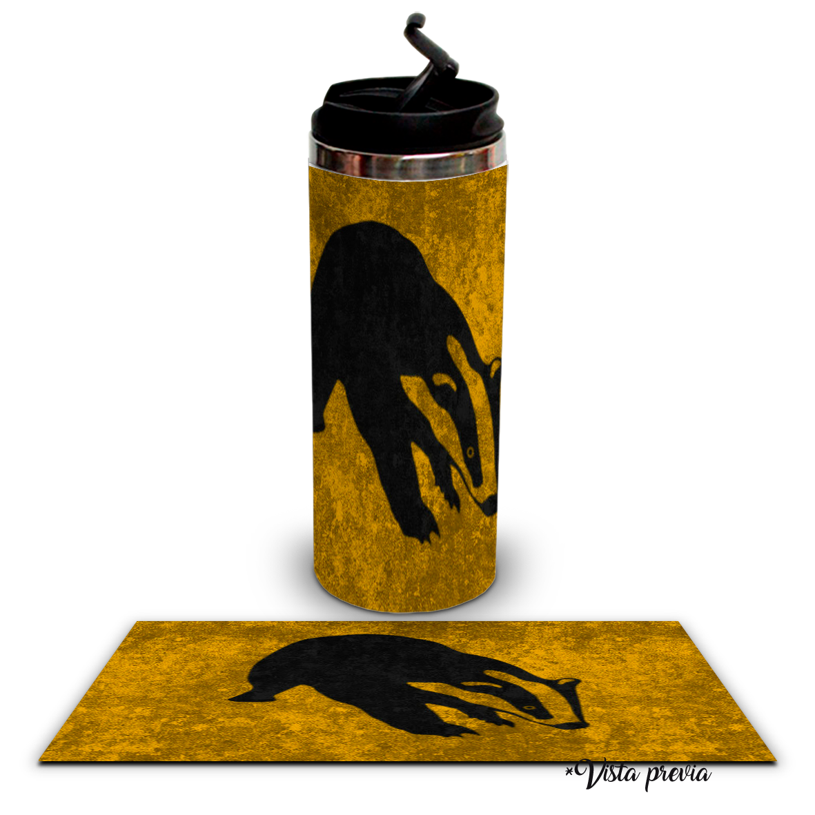 Termo 450ml Harry Potter Hufflepuff Mod 3