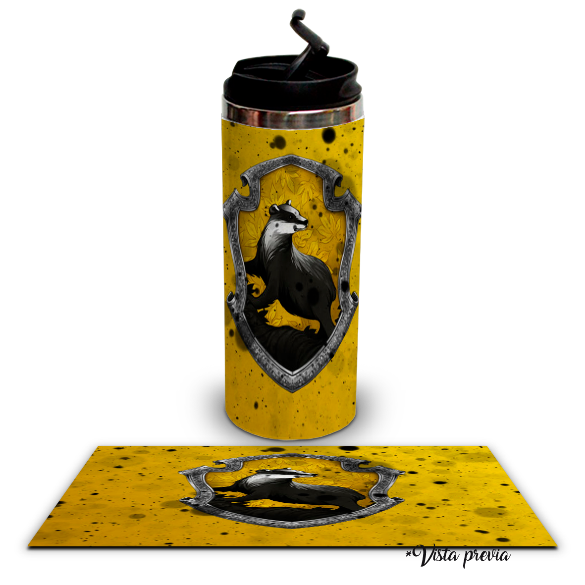 Termo 450ml Harry Potter Hufflepuff Mod 4