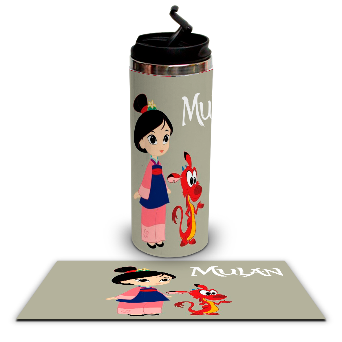 Termo 450ml Princesa Mulan Mod 3