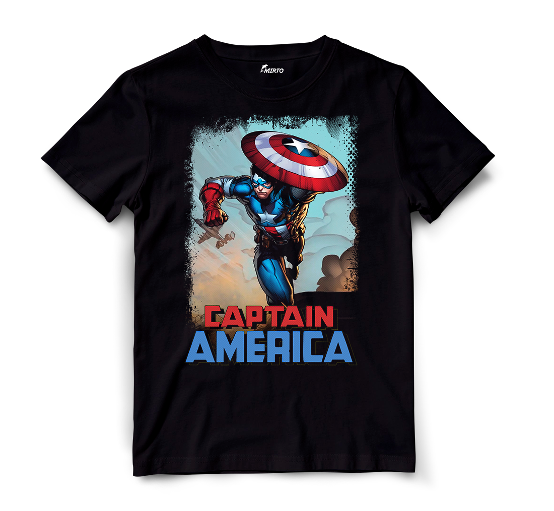 Playera Superhéroe Marvel Capitán América mod 1