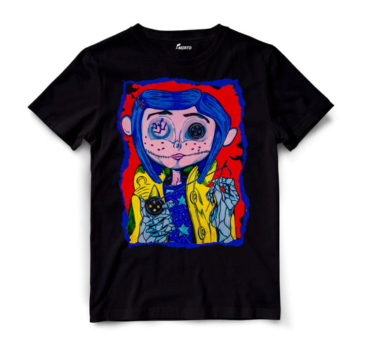 Playera Coraline y la puerta secreta mod 11