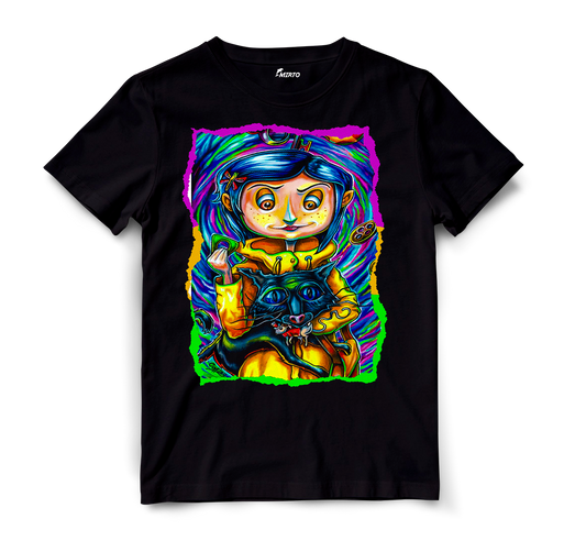 Playera Coraline y la puerta secreta mod 4