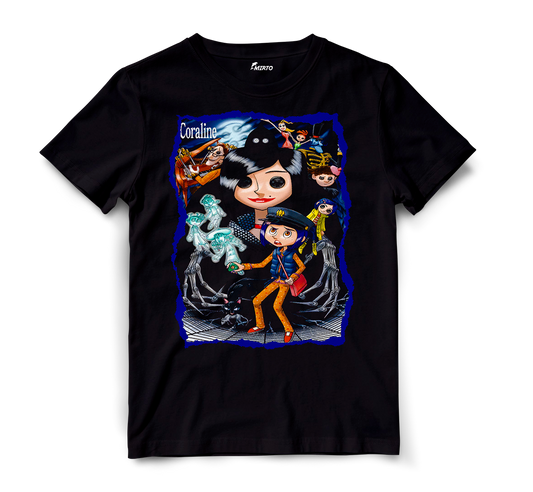 Playera Coraline y la puerta secreta mod 8