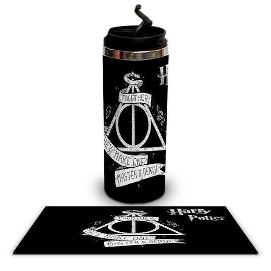 Termo 450ml Harry Potter Reliquias de la Muerte Negro