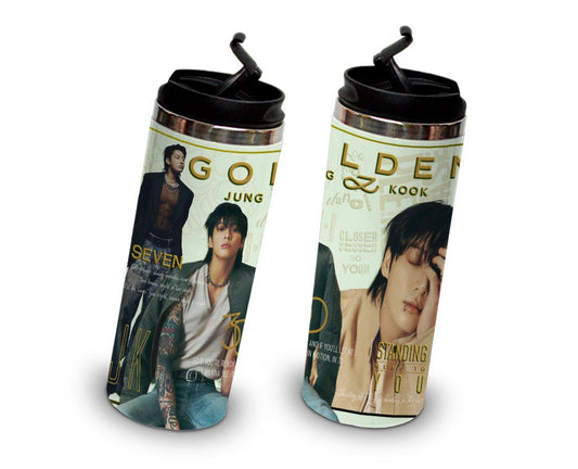 Termo 450ml Kpop BTS Jungkook Golden