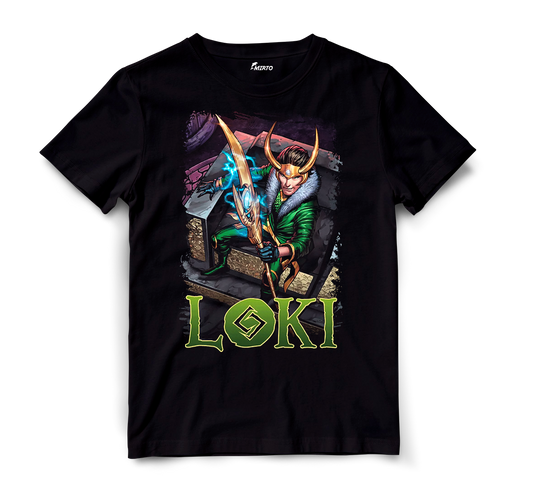 Playera Superhéroe Marvel Loki mod 1