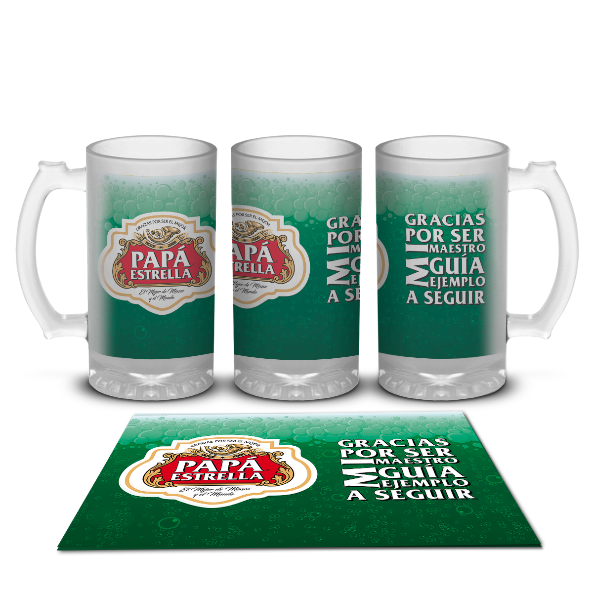 Tarro Cervecero Satinado Diseño Cerveza Stella