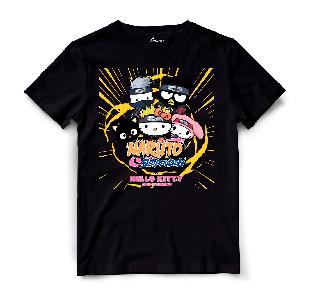 Playera Sanrio Hello Kitty Naruto