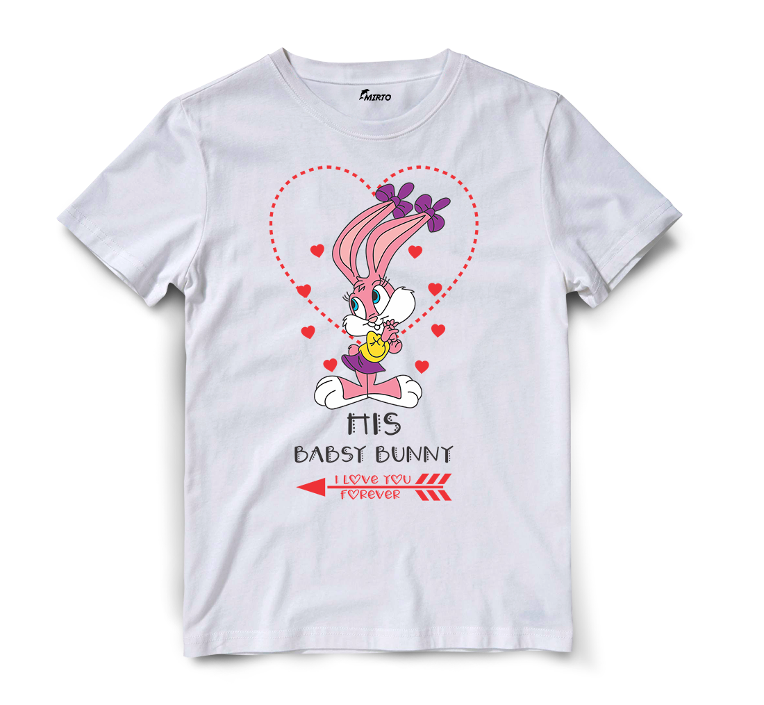 Playera Tiny Toons Buster Bunny Babsy Bunny San Valentin mod 2