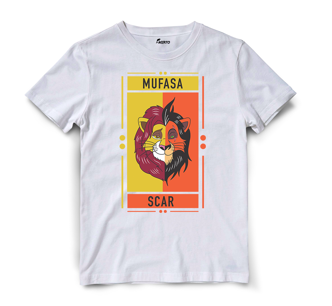 Playera Duo Cartoons Mufasa - Scar