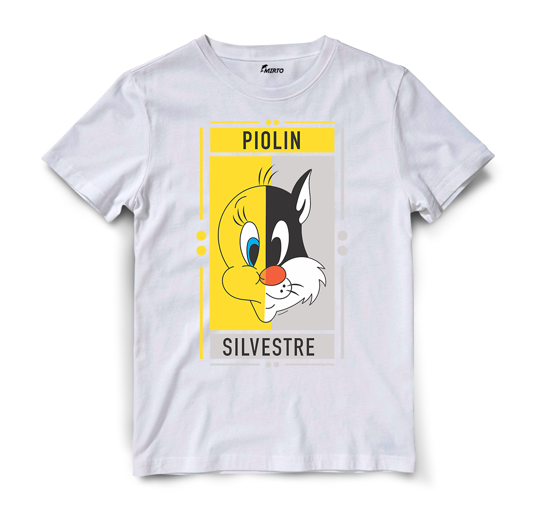 Playera Duo Cartoons Piolin - Silvestre