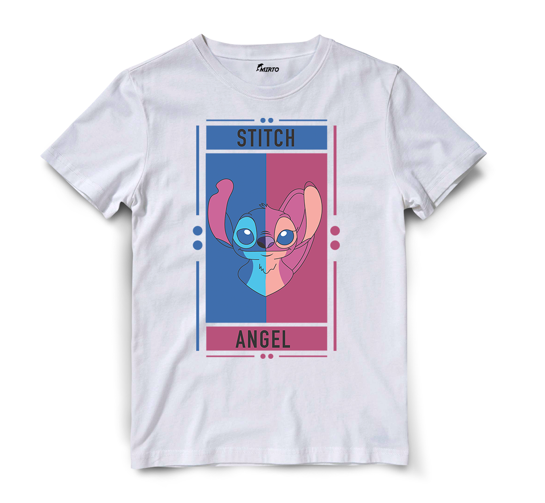 Playera Duo Cartoons Stitch - Ángel