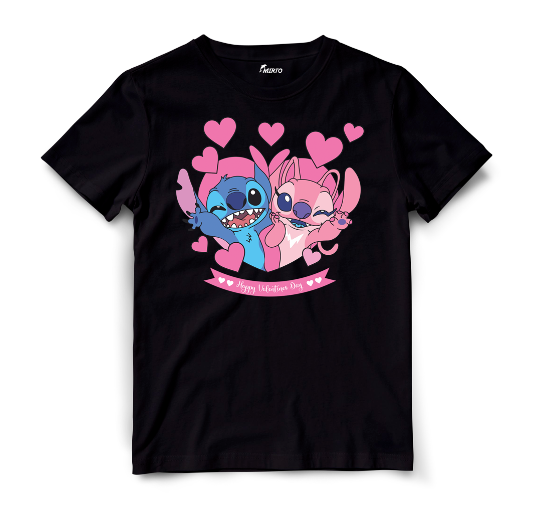 Playera Stitch 626 y Angel 624 San Valentin mod 2