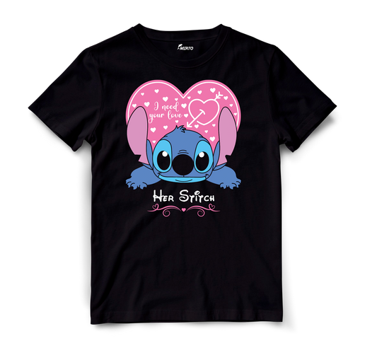 Playera Stitch 626 y Angel 624 San Valentin mod 3