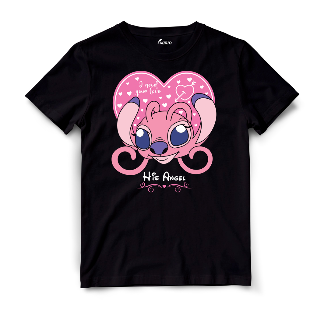 Playera Stitch 626 y Angel 624 San Valentin mod 4