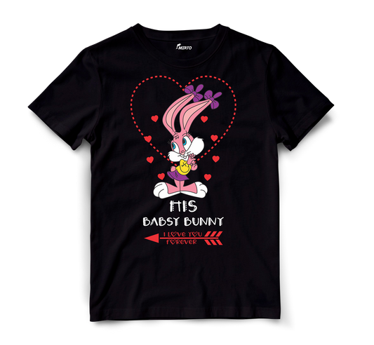 Playera Tiny Toons Buster Bunny Babsy Bunny San Valentin mod 2