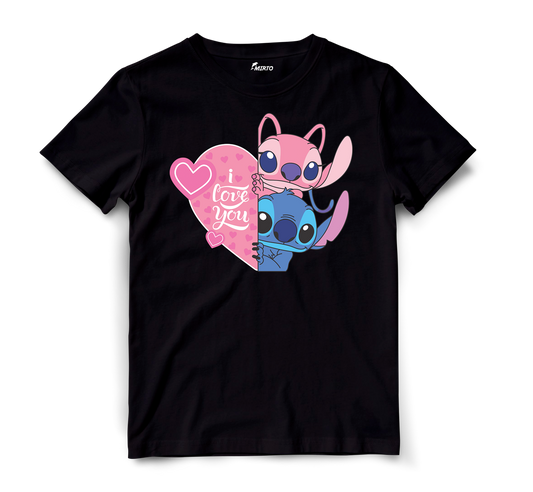 Playera Stitch 626 y Angel 624 San Valentin mod 5