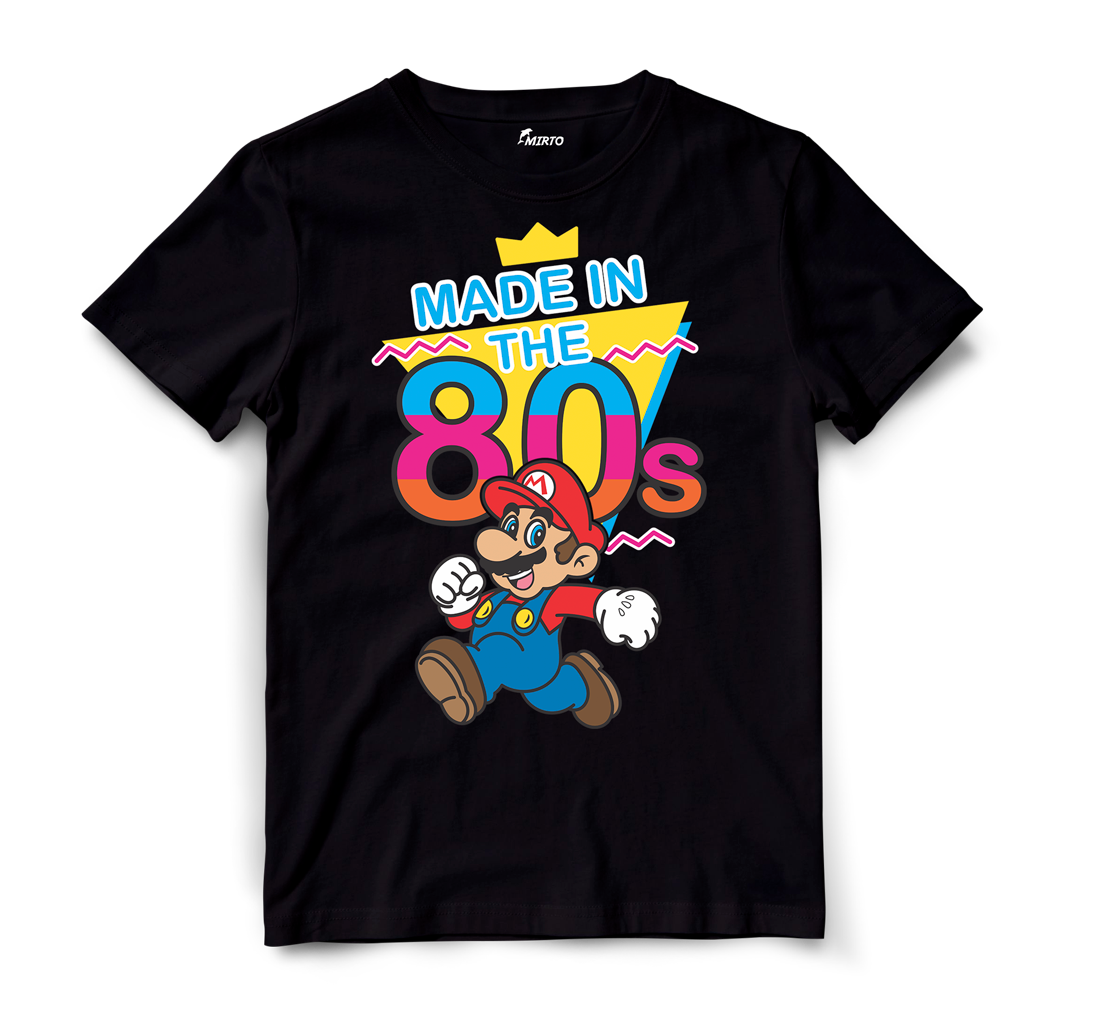 Playera Made in 80s Mario bros