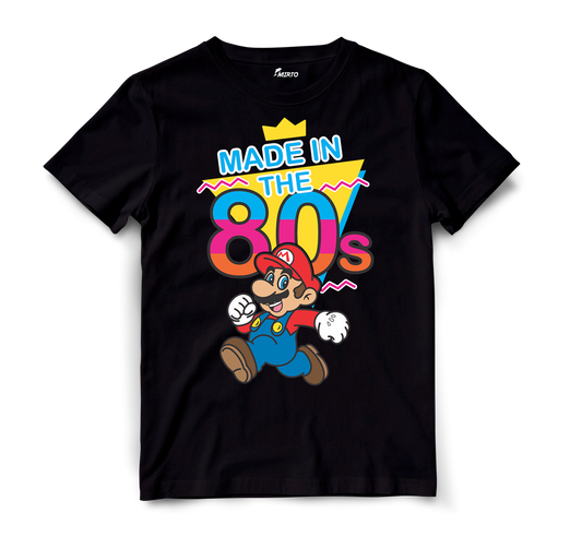 Playera Made in 80s Mario bros