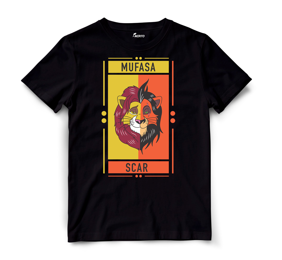 Playera Duo Cartoons Mufasa - Scar