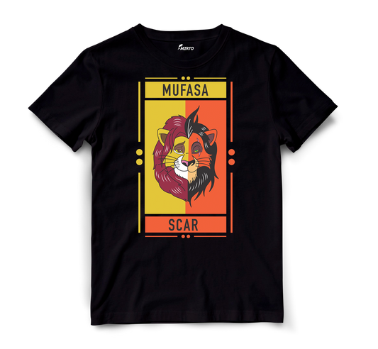 Playera Duo Cartoons Mufasa - Scar