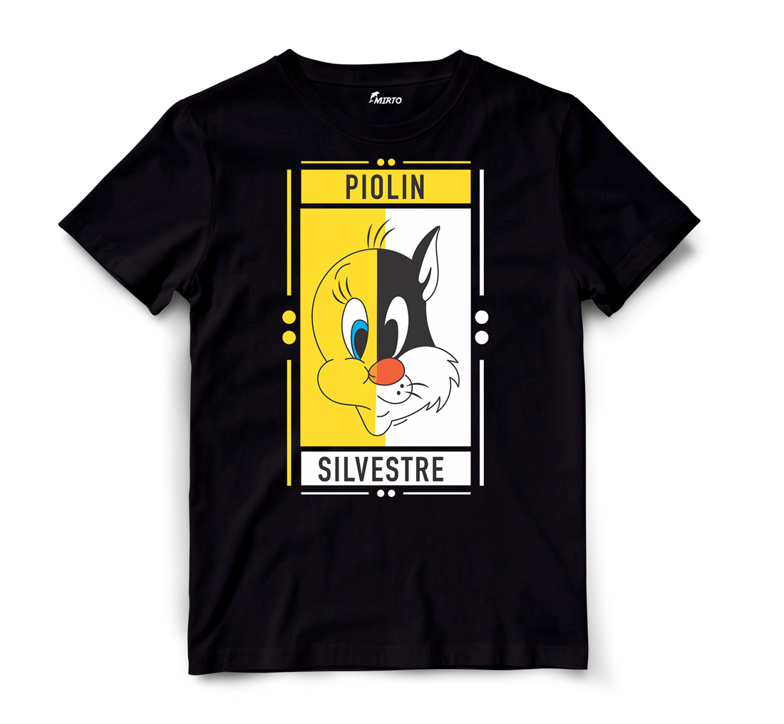 Playera Duo Cartoons Piolin - Silvestre