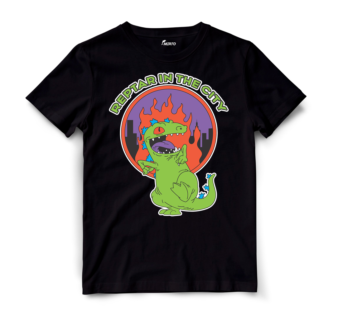 Playera Rugrats T Rex Reptar mod 2