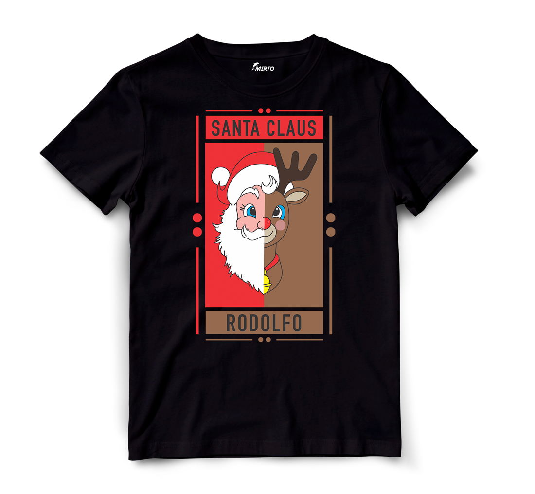 Playera Duo Cartoons Santa Claus - Rodolfo