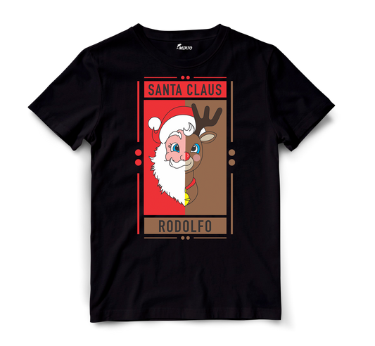 Playera Duo Cartoons Santa Claus - Rodolfo