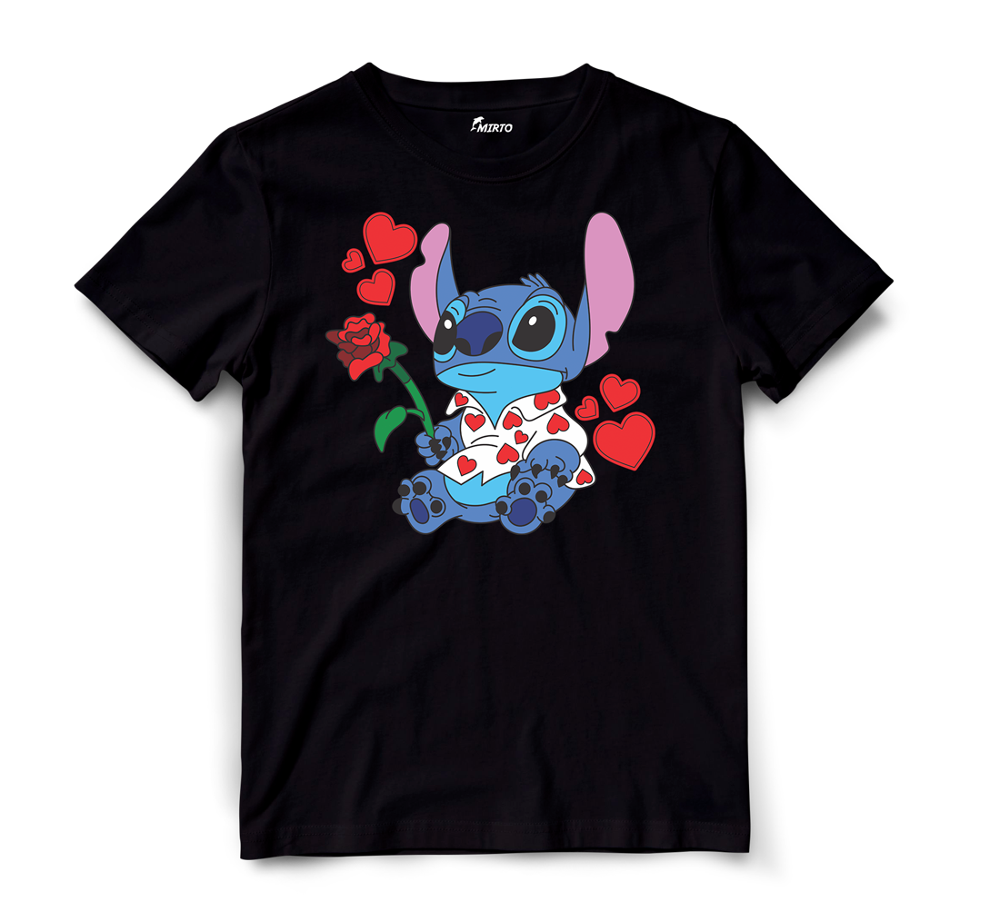 Playera Stitch 626 y Angel 624 San Valentin mod 6