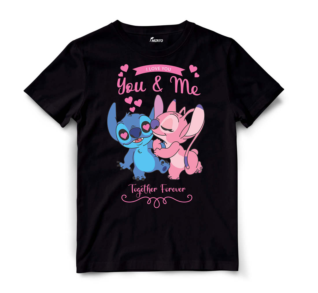 Playera Stitch 626 y Angel 624 San Valentin mod 7