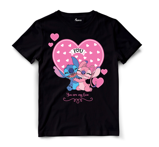 Playera Stitch 626 y Angel 624 San Valentin mod 8