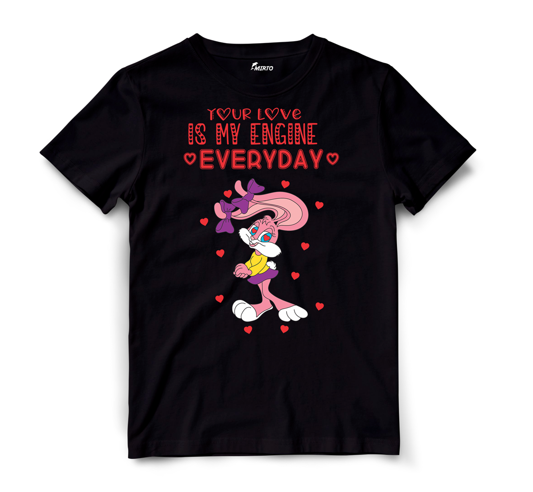 Playera Tiny Toons Buster Bunny Babsy Bunny San Valentin mod 6