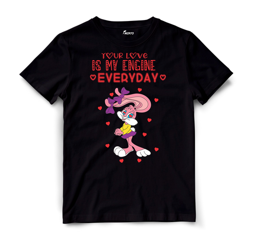 Playera Tiny Toons Buster Bunny Babsy Bunny San Valentin mod 6