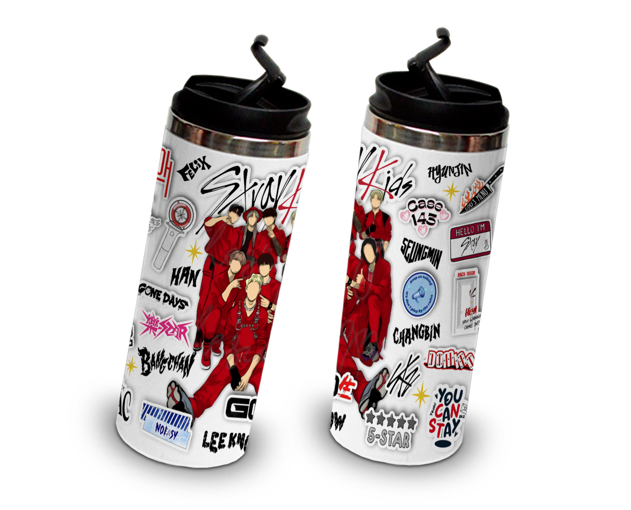 Termo 450ml Kpop Stray Kids Collage