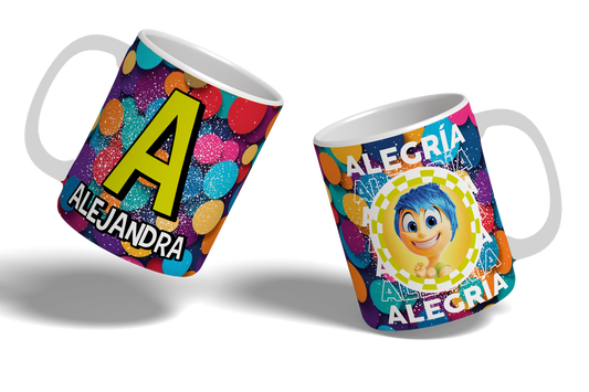 Taza Intensamente Abecedario - Alegría