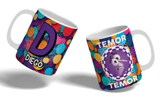 Taza Intensamente Abecedario - Temor