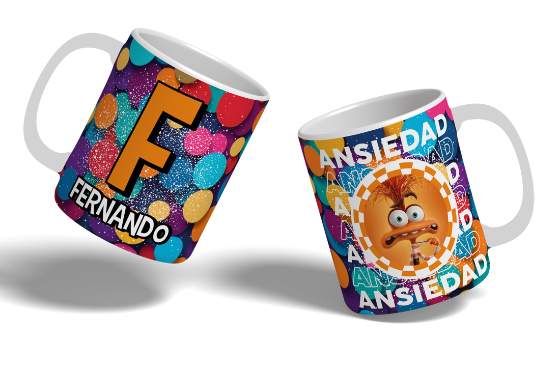 Taza Intensamente Abecedario - Ansiedad