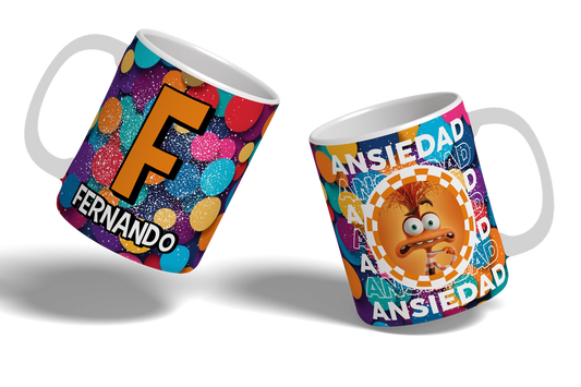 Taza Intensamente Abecedario - Ansiedad