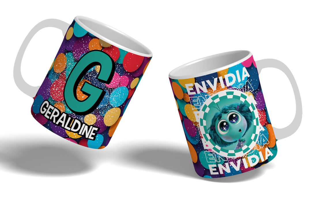 Taza Intensamente Abecedario - Envidia