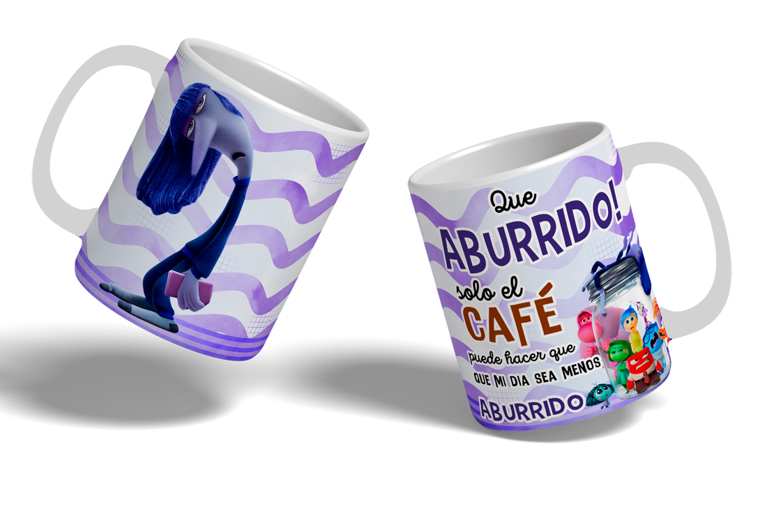 Taza Intensamente Ondas - Aburrimiento