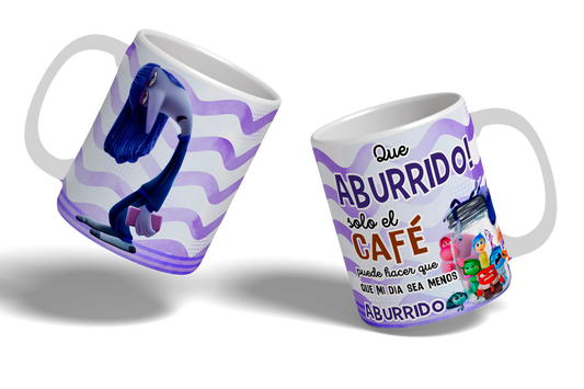 Taza Intensamente Ondas - Aburrimiento