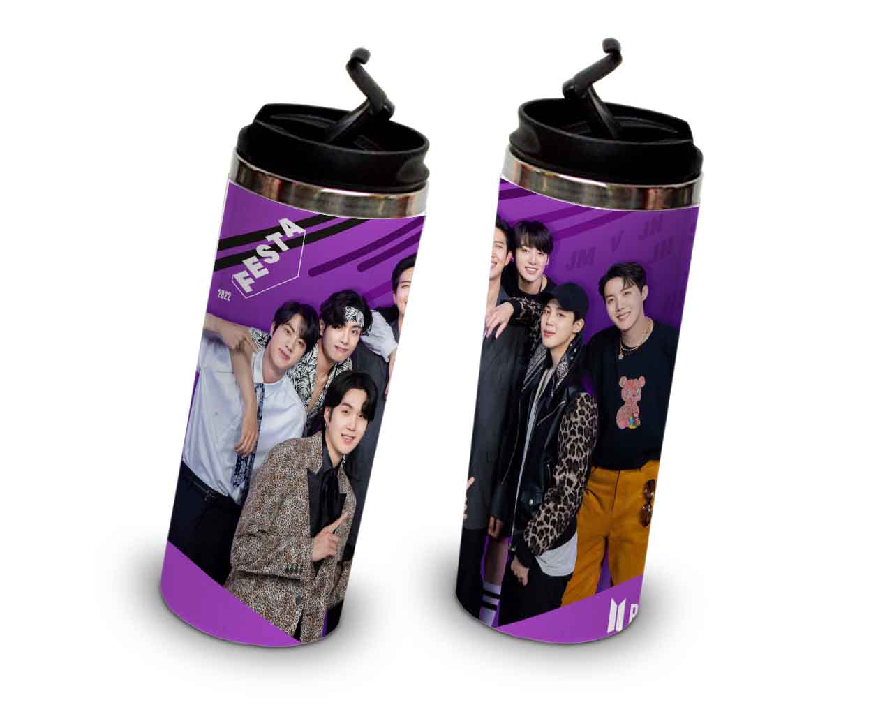 Termo 450ml Kpop Bangtan Boys Bts Festa 2022