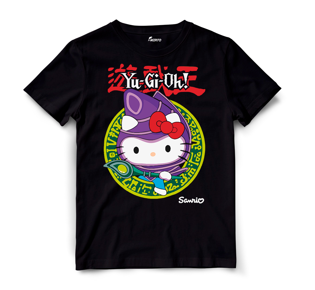 Playera Sanrio Yu-gi-Oh Hello Kitty El Mago Oscuro