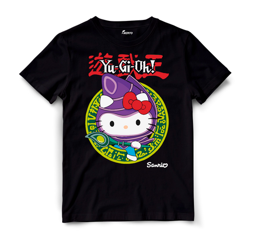 Playera Sanrio Yu-gi-Oh Hello Kitty El Mago Oscuro