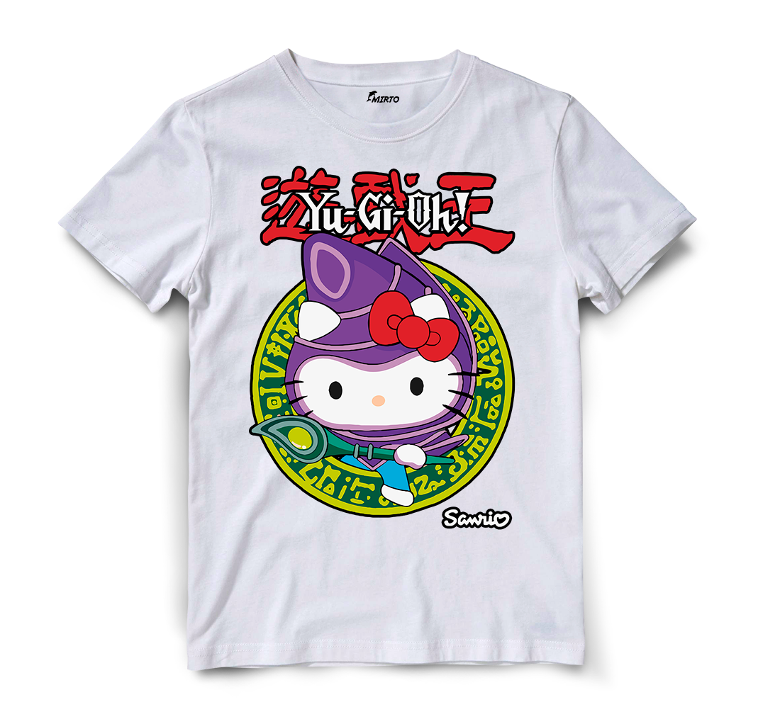 Playera Sanrio Yu-gi-Oh Hello Kitty El Mago Oscuro