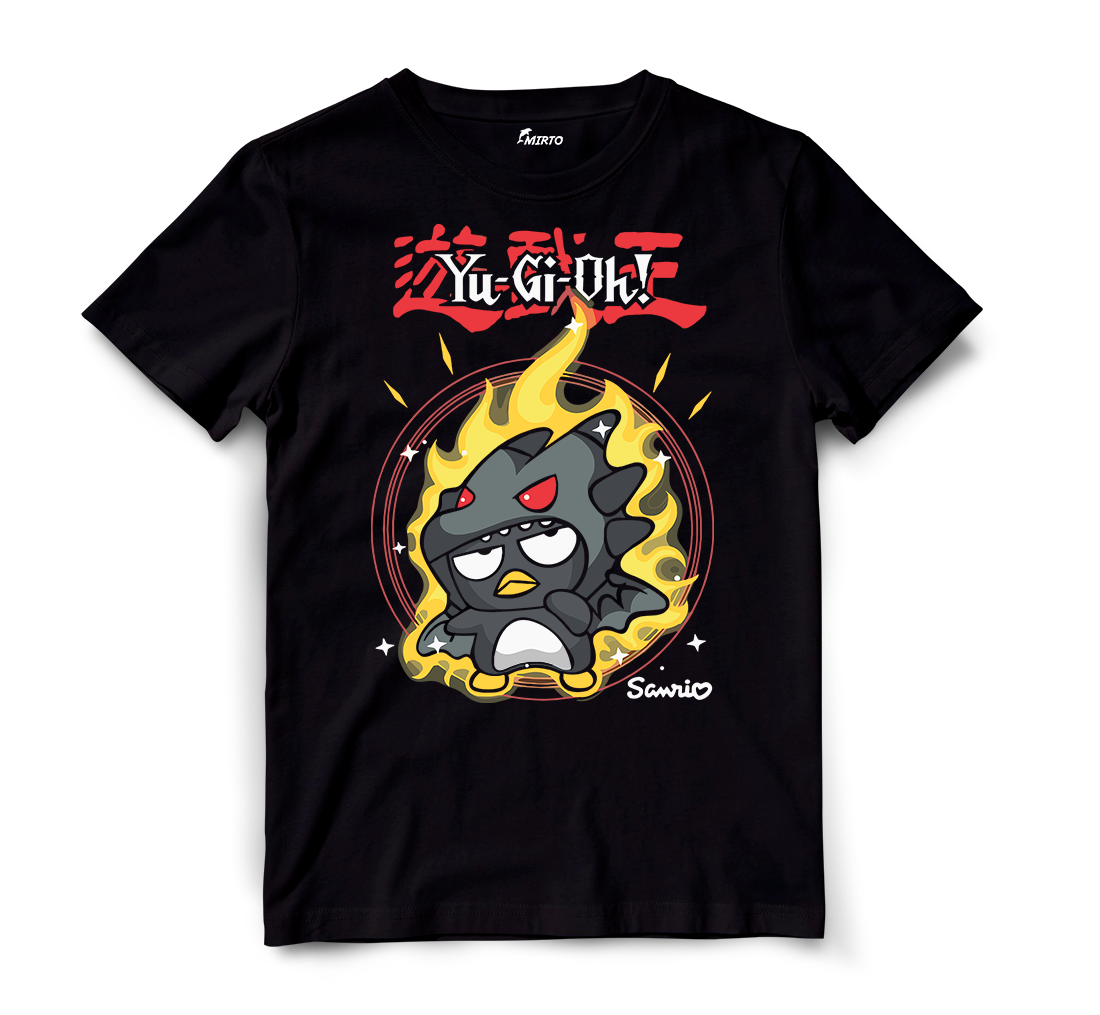 Playera Sanrio Yu-gi-Oh Badtz Maru Dragón Negro de Ojos Rojos