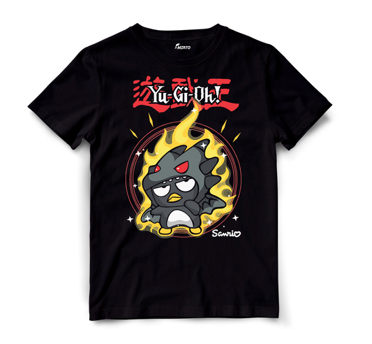 Playera Sanrio Yu-gi-Oh Badtz Maru Dragón Negro de Ojos Rojos