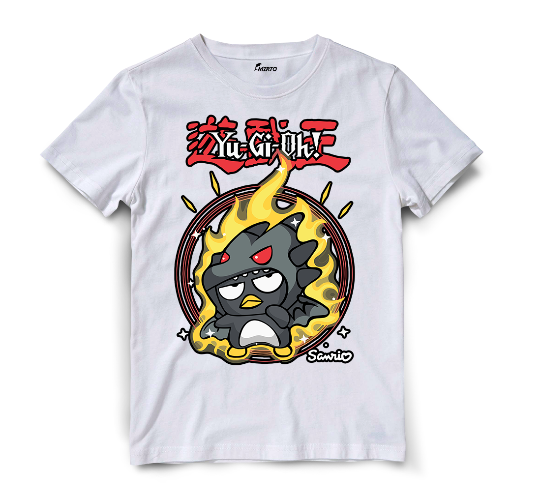 Playera Sanrio Yu-gi-Oh Badtz Maru Dragón Negro de Ojos Rojos