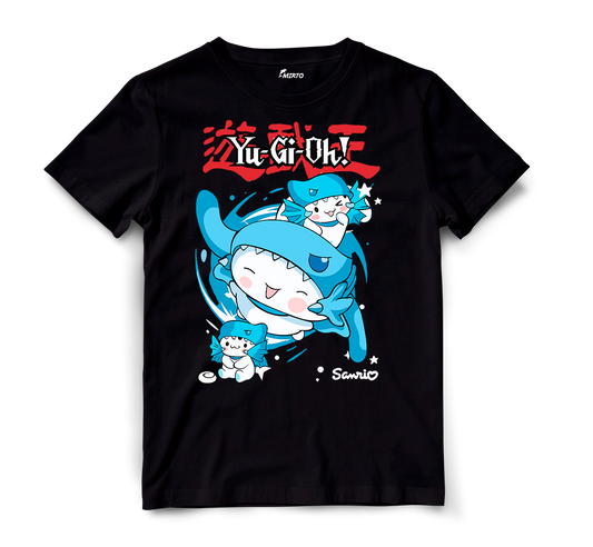 Playera Sanrio Yu-gi-Oh Cinamonroll Dragon Blanco de Ojos Azules